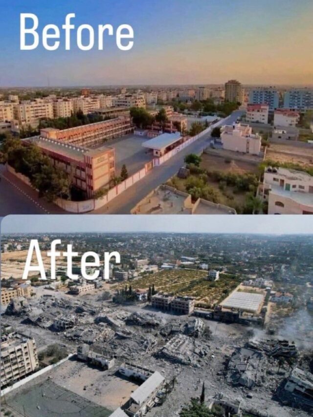 Palestine Before and After Photos